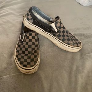 Grey & Black checkered Vans